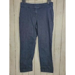 Liz Claiborne Denim Capris Women's Size 10 Stretch Blue Cropped
